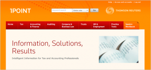 Thomson Reuters NZ tax and accounting portal 1Point